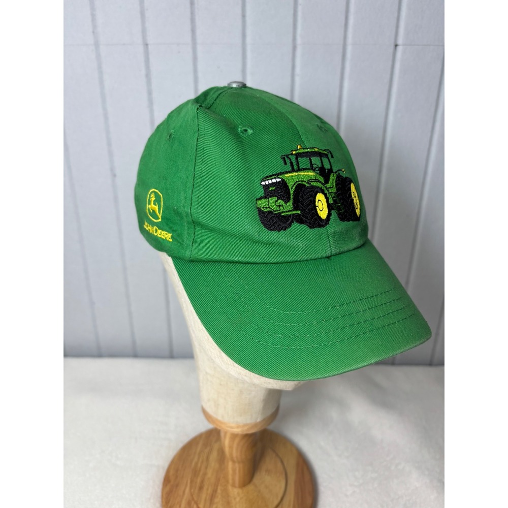 John Deere Kids Green Tractor Baseball Hat Embroidered Snapback Cap